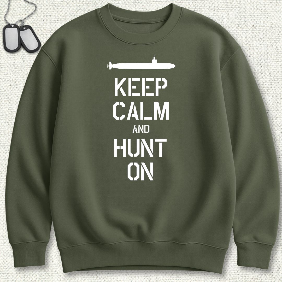 SSN - Keep Calm Sweatshirt - Military Green