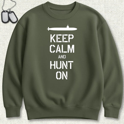 SSN - Keep Calm Sweatshirt - Military Green