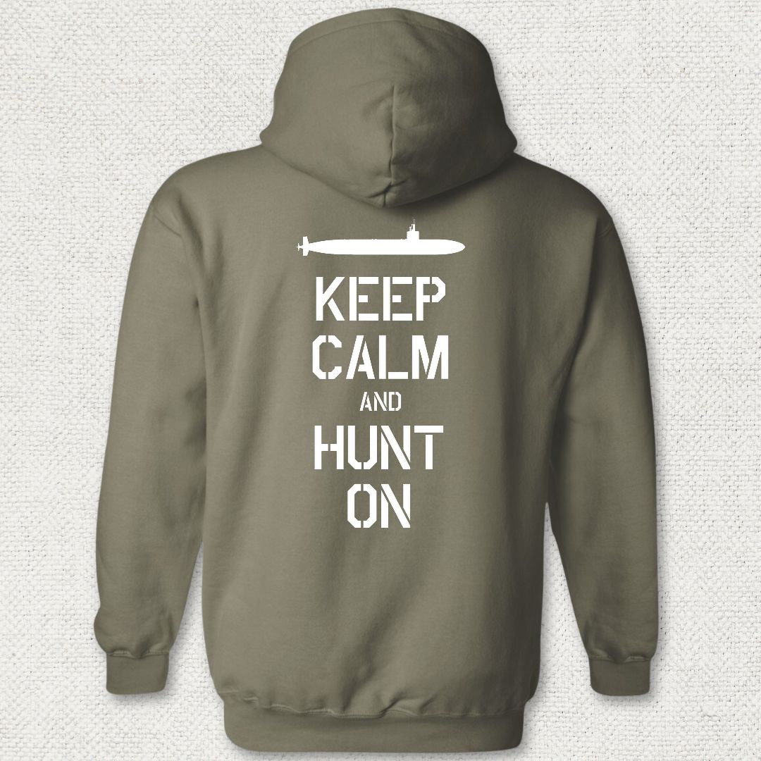 SSN - Keep Calm Hoodie - Military Green