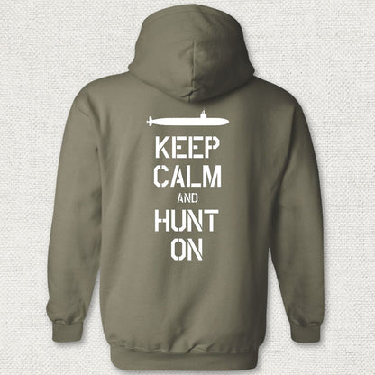 SSN - Keep Calm Hoodie - Military Green