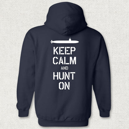 SSN - Keep Calm Hoodie - Navy