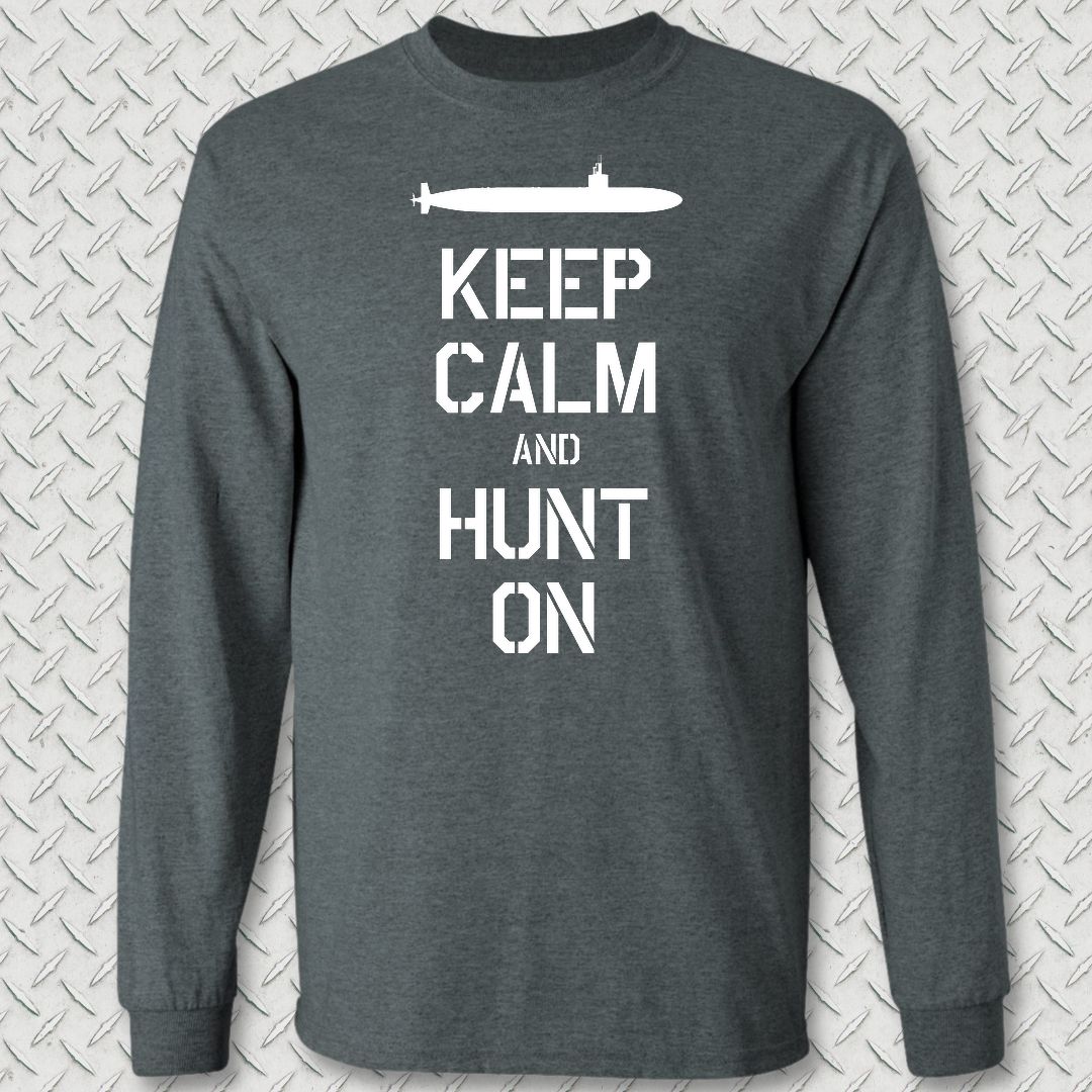 SSN - Keep Calm Long Sleeve Tee - Dark Heather