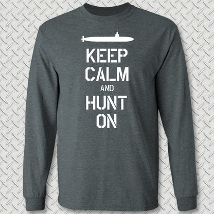 SSN - Keep Calm Long Sleeve Tee - Dark Heather