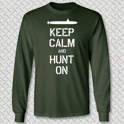 SSN - Keep Calm Long Sleeve Tee - Forest Green