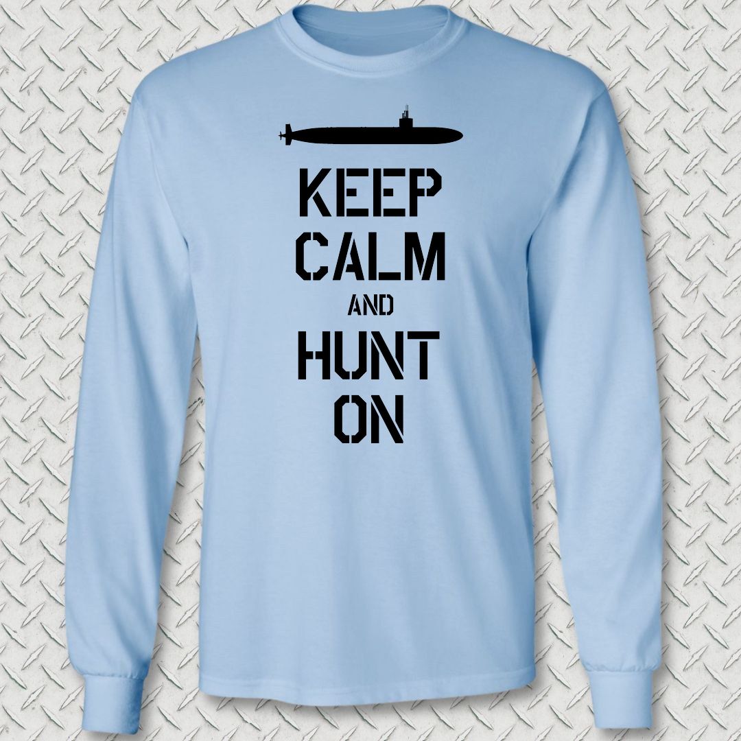 SSN - Keep Calm Long Sleeve Tee - Light Blue