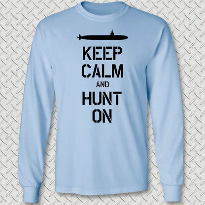 SSN - Keep Calm Long Sleeve Tee - Light Blue