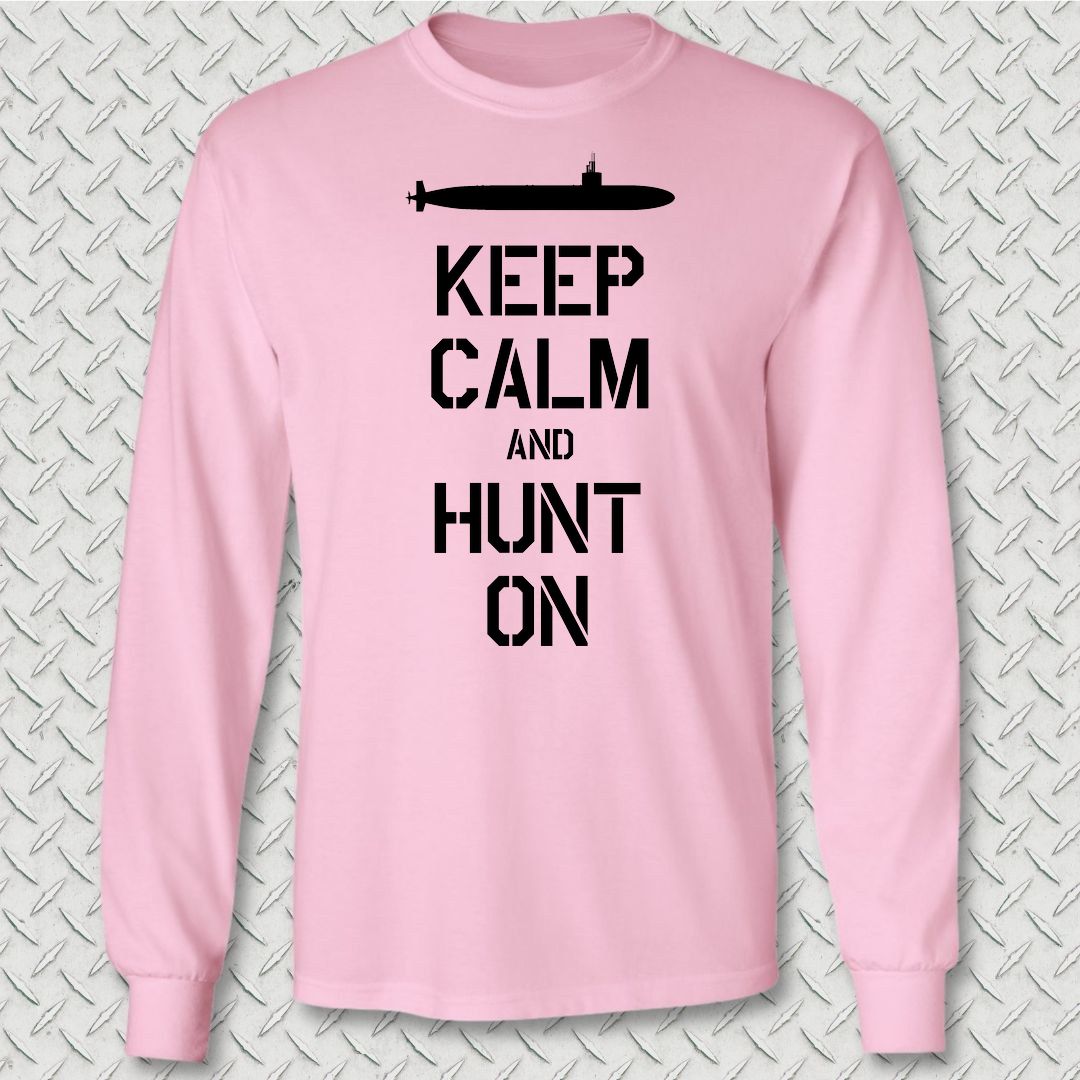 SSN - Keep Calm Long Sleeve Tee - Pink