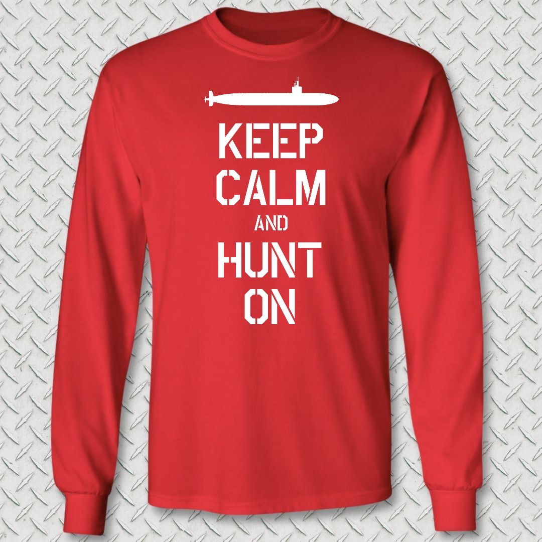 SSN - Keep Calm Long Sleeve Tee - Red