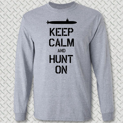 SSN - Keep Calm Long Sleeve Tee - Sport Grey