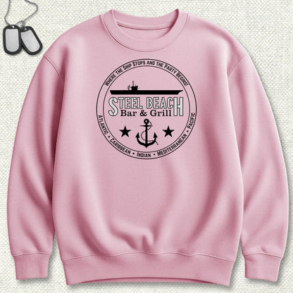 Steel Beach Bar & Grill - Carrier Sweatshirt - Pink