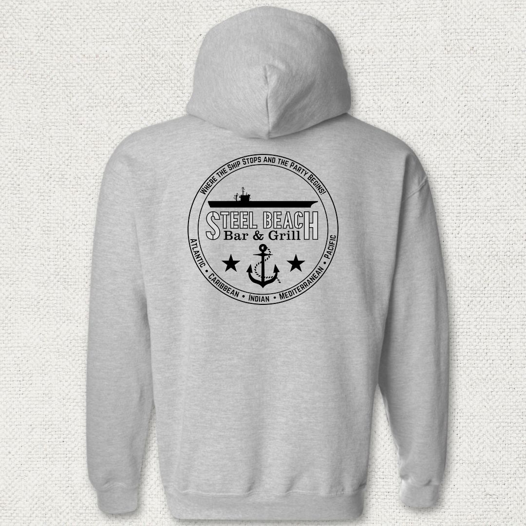 Steel Beach Bar & Grill - Carrier Hoodie - Sport Grey