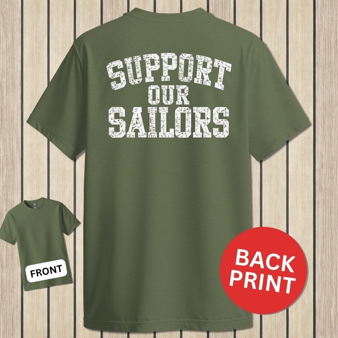 NavyHumor Classic Tee Military Green / S Support Our Sailors