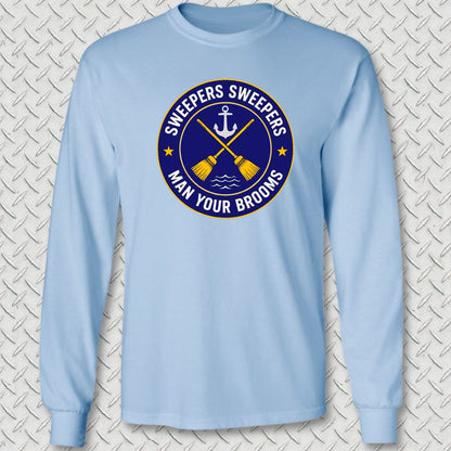 Sweepers Sweepers Long Sleeve Tee - Light Blue
