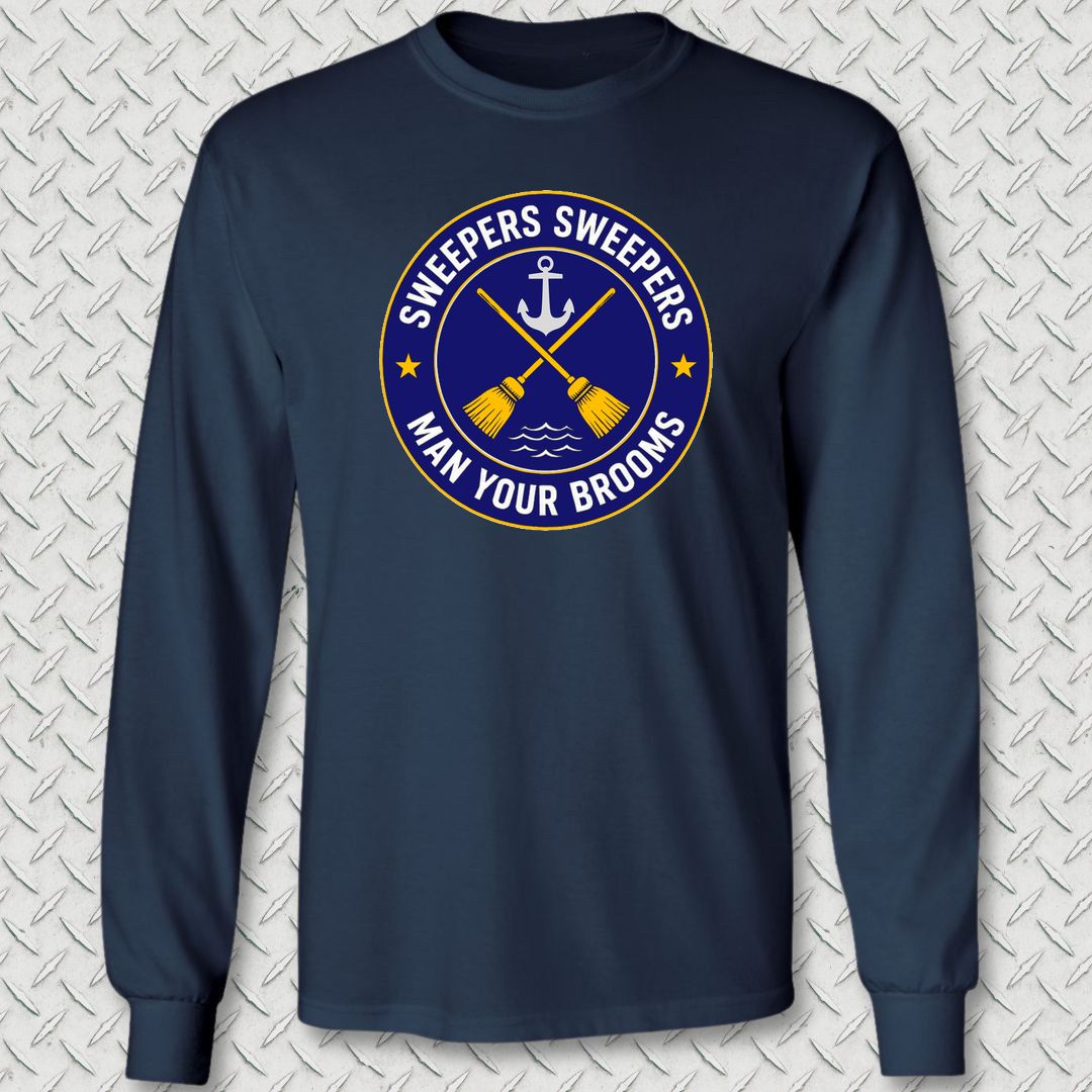 Sweepers Sweepers Long Sleeve Tee - Navy
