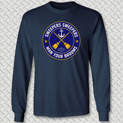 Sweepers Sweepers Long Sleeve Tee - Navy