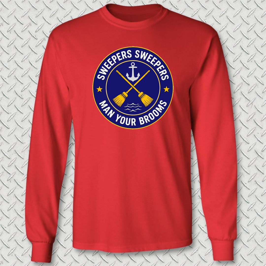 Sweepers Sweepers Long Sleeve Tee - Red
