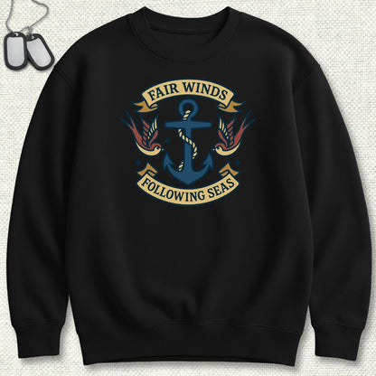 Tattoo - Fair Winds Sweatshirt - Black