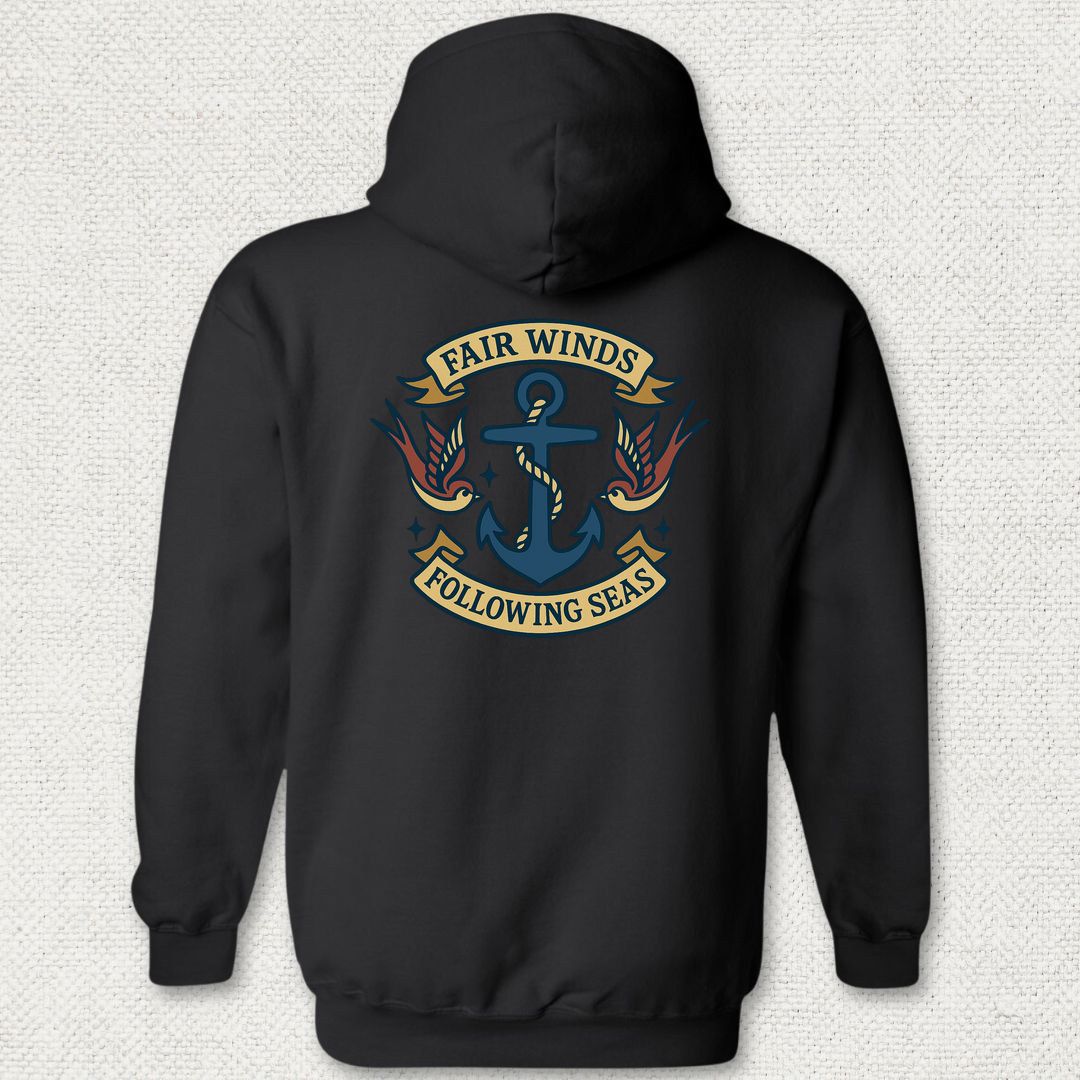 Tattoo - Fair Winds Hoodie - Black