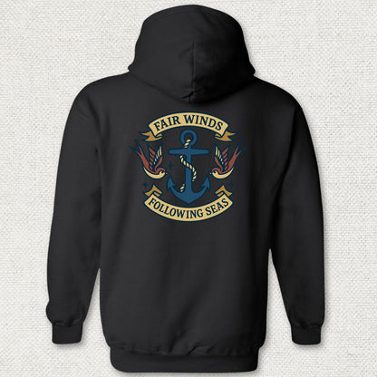 Tattoo - Fair Winds Hoodie - Black