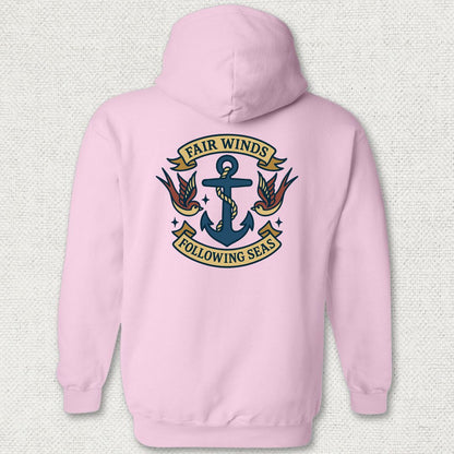 Tattoo - Fair Winds Hoodie - Pink