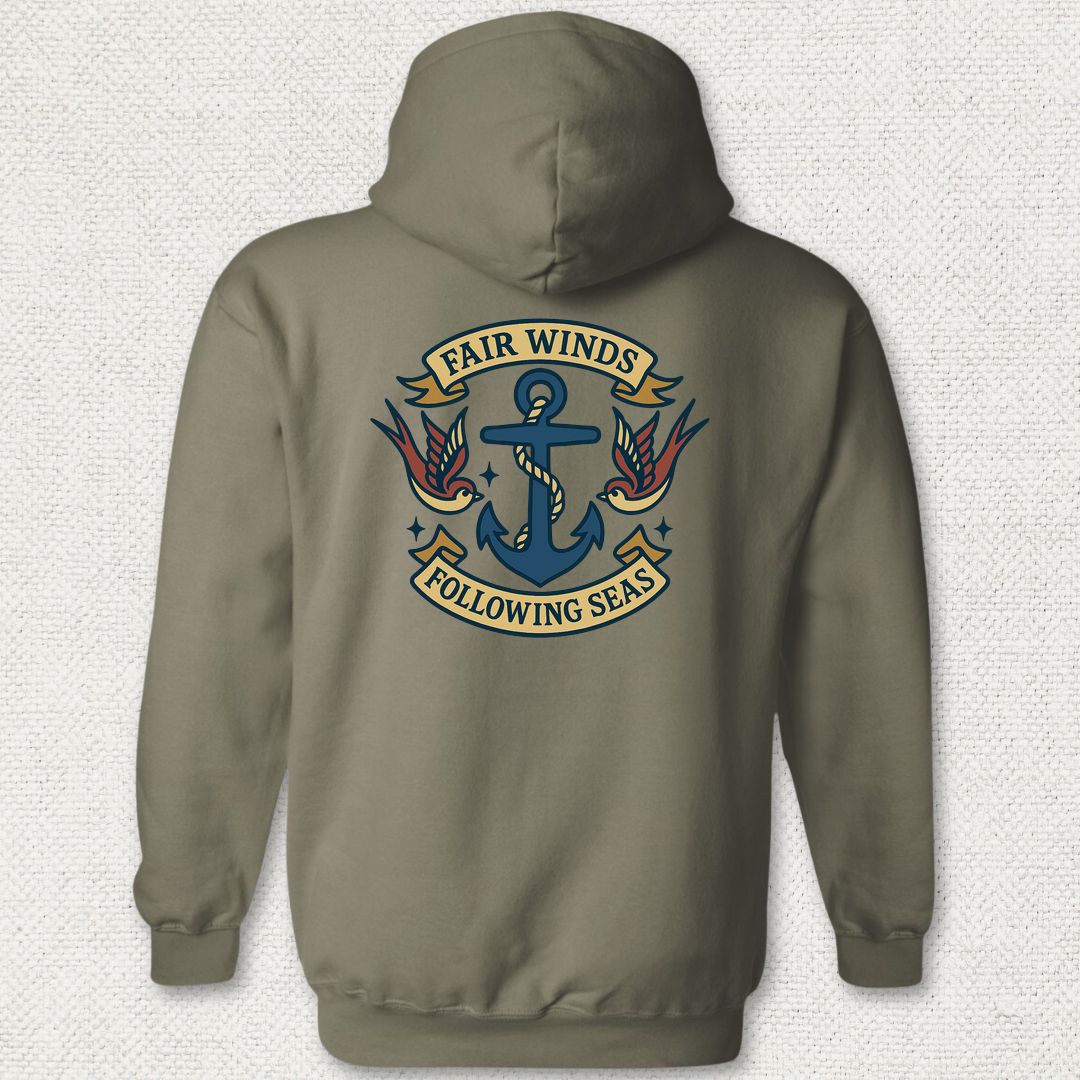 Tattoo - Fair Winds Hoodie - Military Green