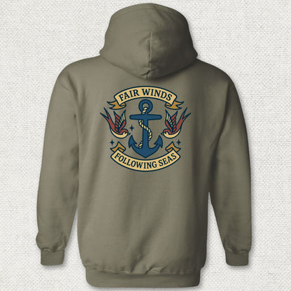 Tattoo - Fair Winds Hoodie - Military Green