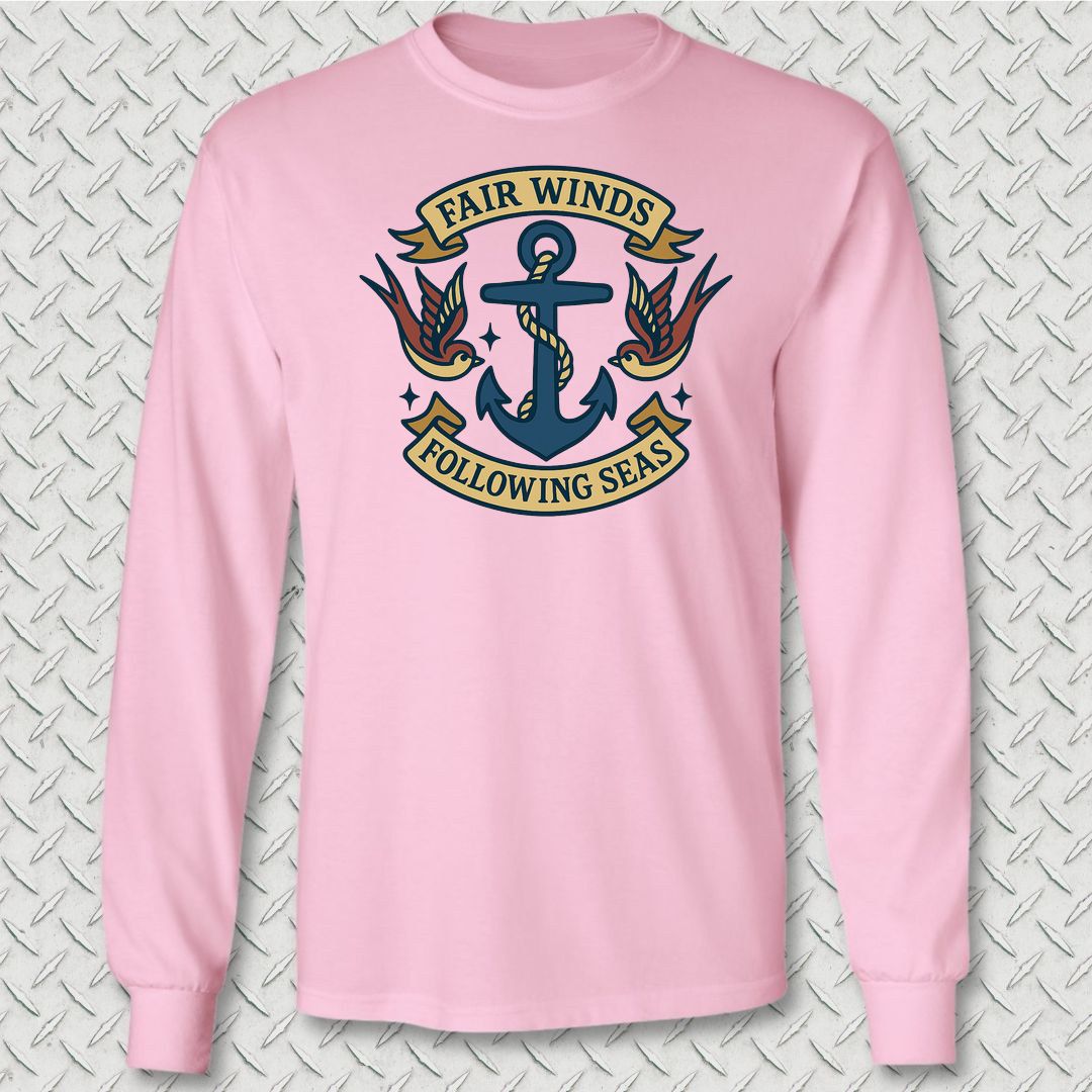Tattoo - Fair Winds Long Sleeve Tee - Pink