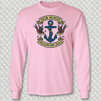 Tattoo - Fair Winds Long Sleeve Tee - Pink