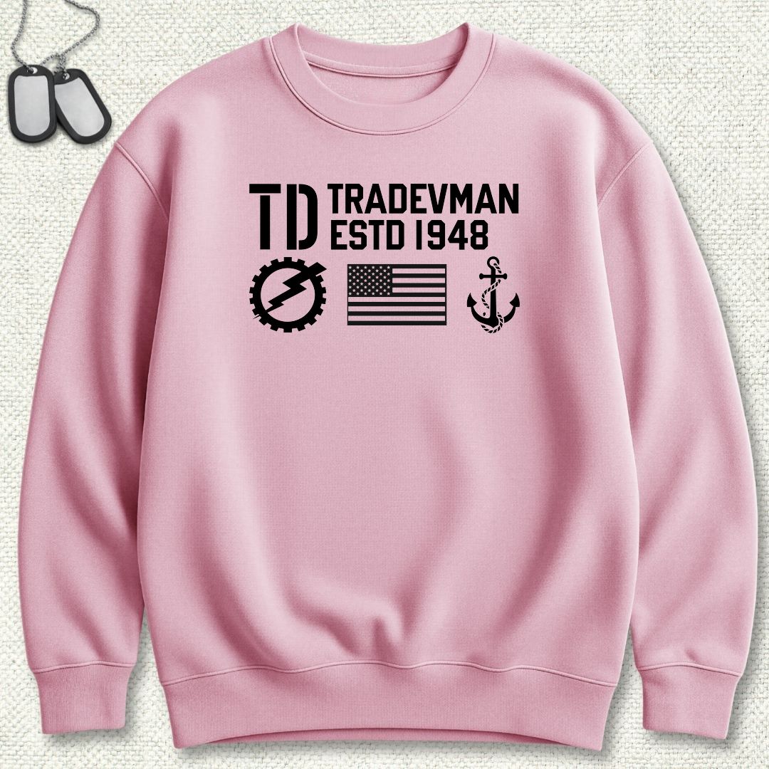 TD - Flag & Anchor Sweatshirt - Pink