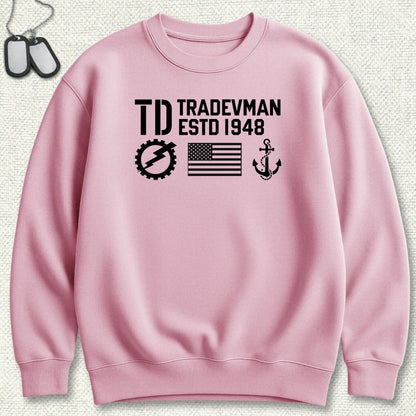 TD - Flag & Anchor Sweatshirt - Pink