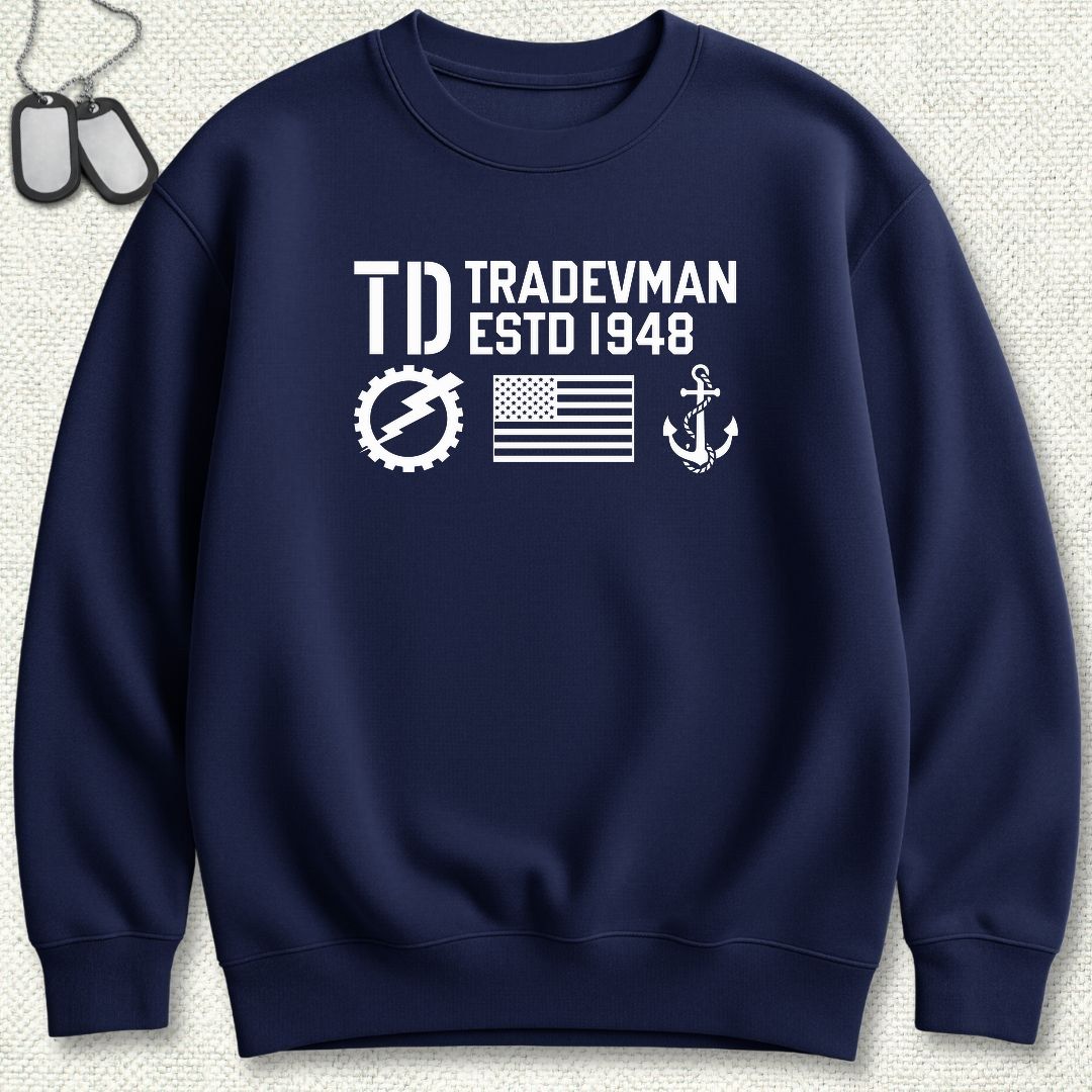 TD - Flag & Anchor Sweatshirt - Navy