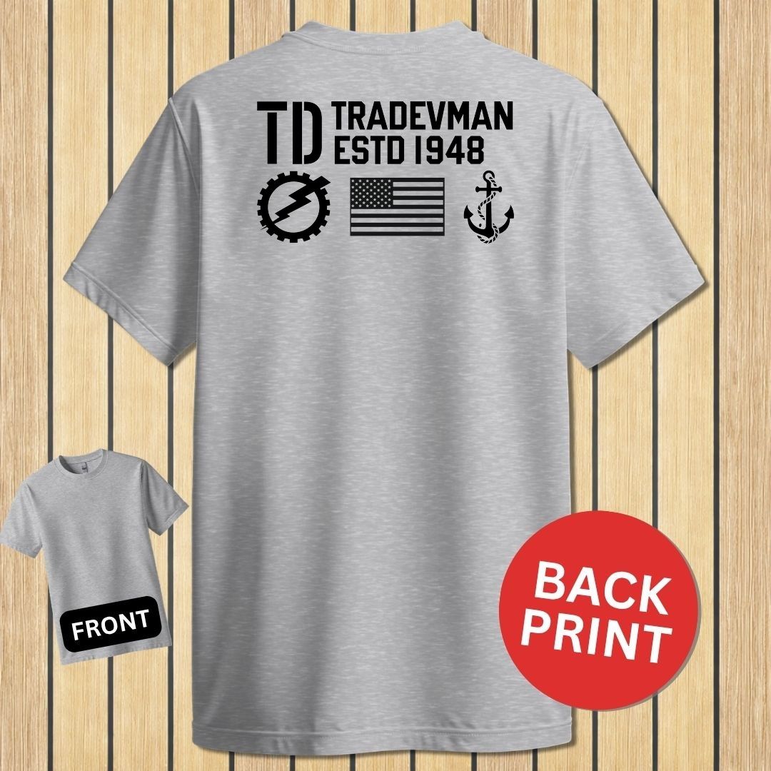 TD - Flag & Anchor - Sport Grey