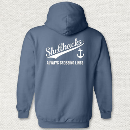 Team Shellbacks Hoodie - Heather Navy