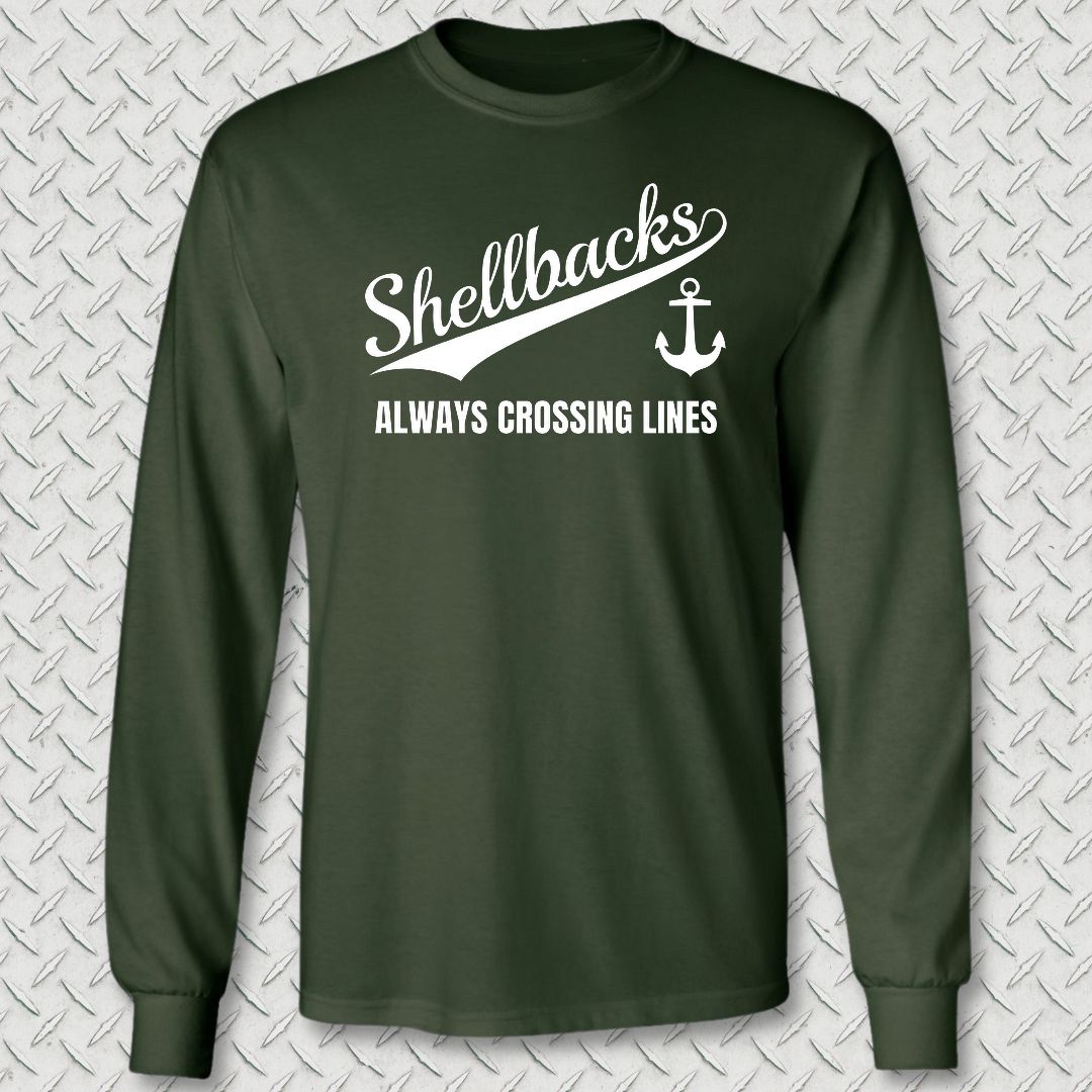 Team Shellbacks Long Sleeve Tee - Forest Green
