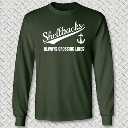 Team Shellbacks Long Sleeve Tee - Forest Green