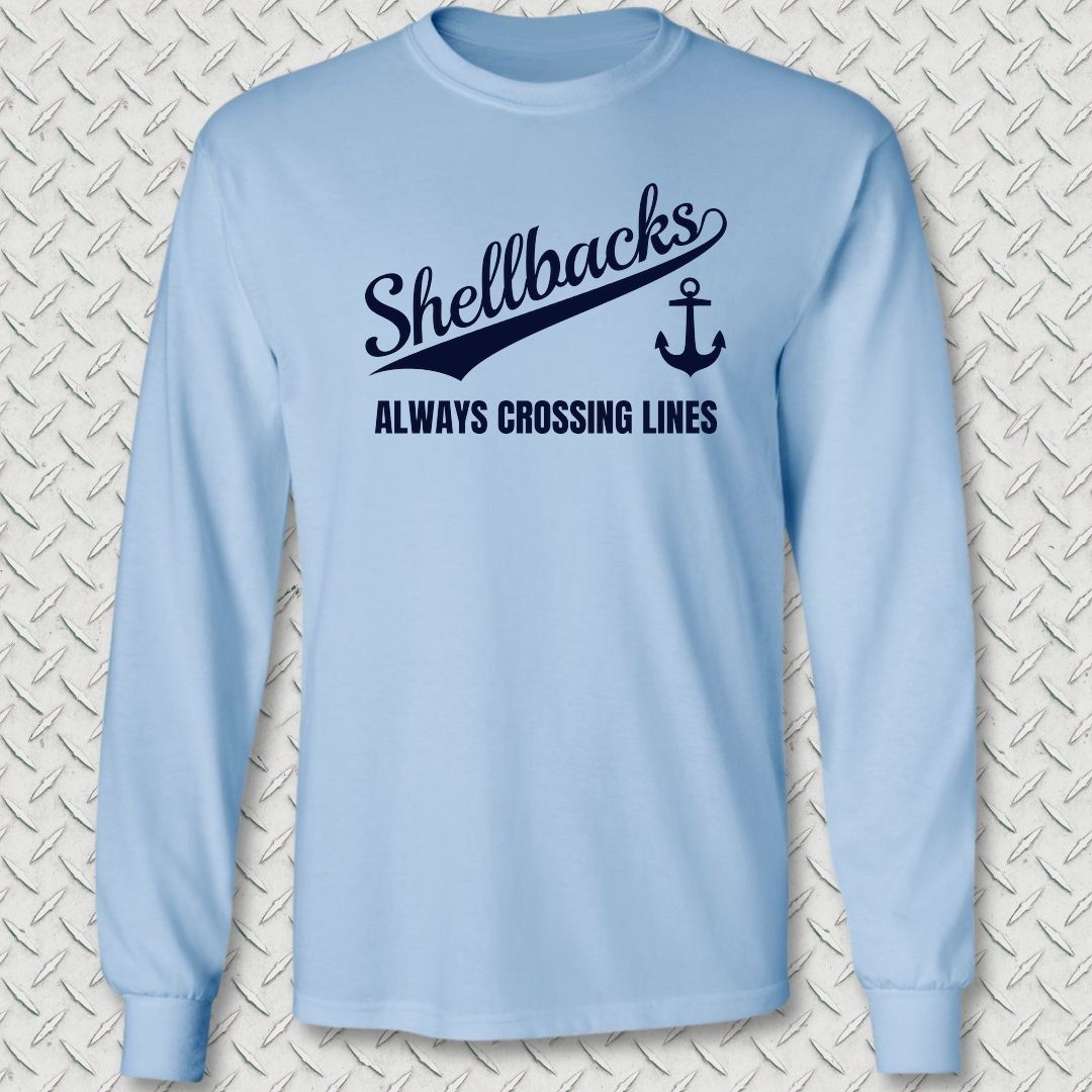 Team Shellbacks Long Sleeve Tee - Light Blue