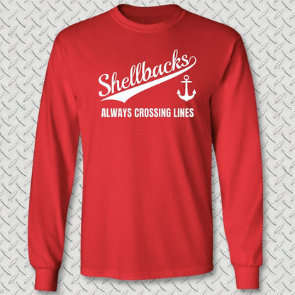 Team Shellbacks Long Sleeve Tee - Red