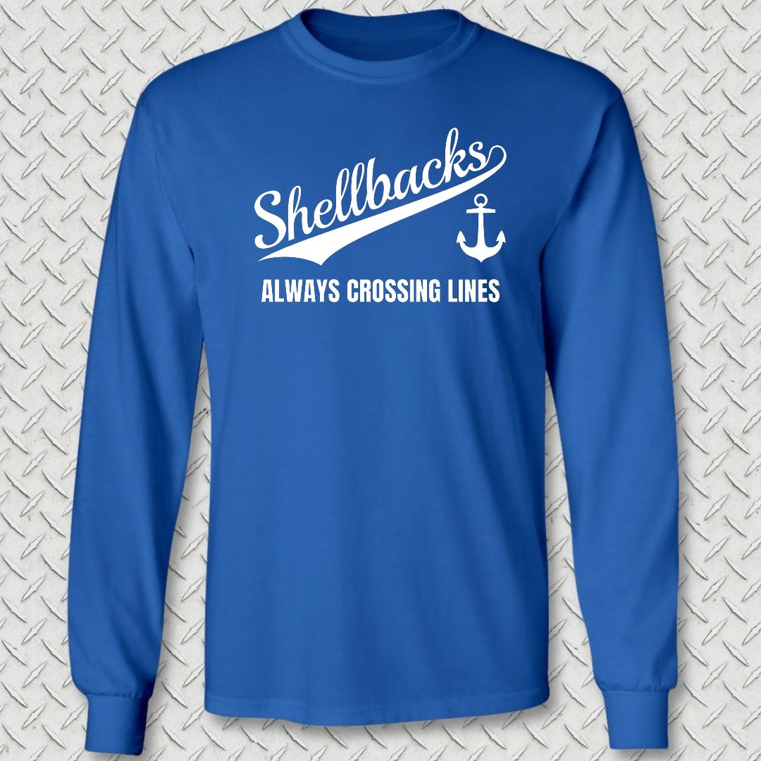 Team Shellbacks Long Sleeve Tee - Royal Blue
