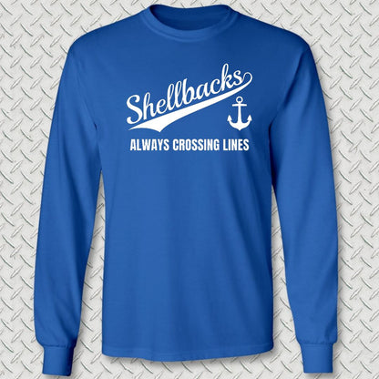 Team Shellbacks Long Sleeve Tee - Royal Blue