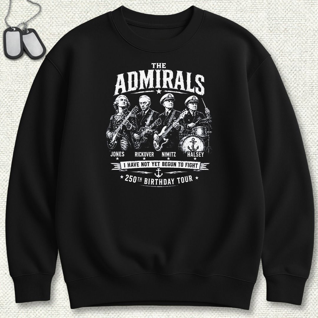 The Admirals - U.S. Birthday Tour Sweatshirt - Black