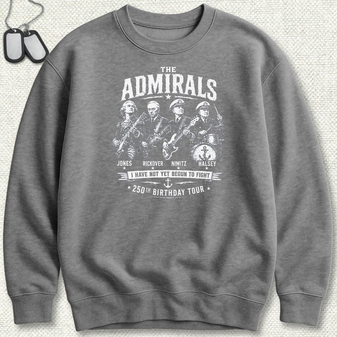 The Admirals - U.S. Birthday Tour Sweatshirt - Graphite Heather