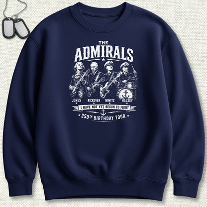 The Admirals - U.S. Birthday Tour Sweatshirt - Navy
