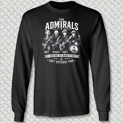 The Admirals - U.S. Birthday Tour Long Sleeve Tee - Black
