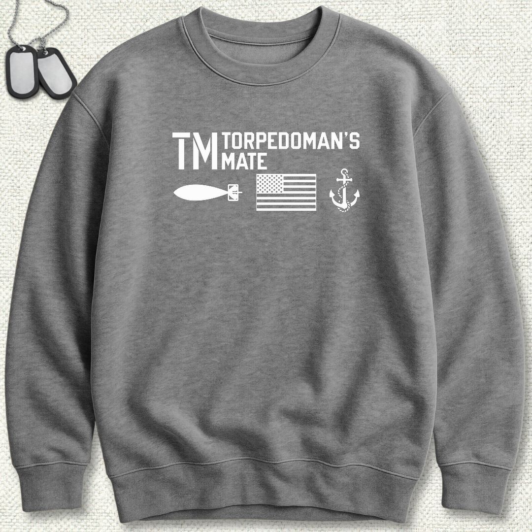 TM - Flag & Anchor Sweatshirt - Graphite Heather