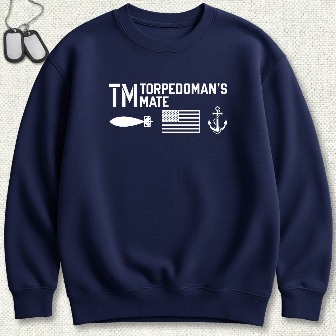TM - Flag & Anchor Sweatshirt - Navy