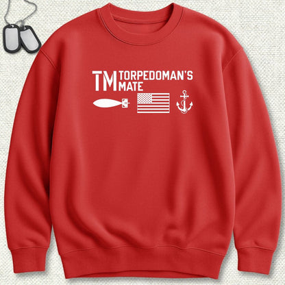 TM - Flag & Anchor Sweatshirt - Red
