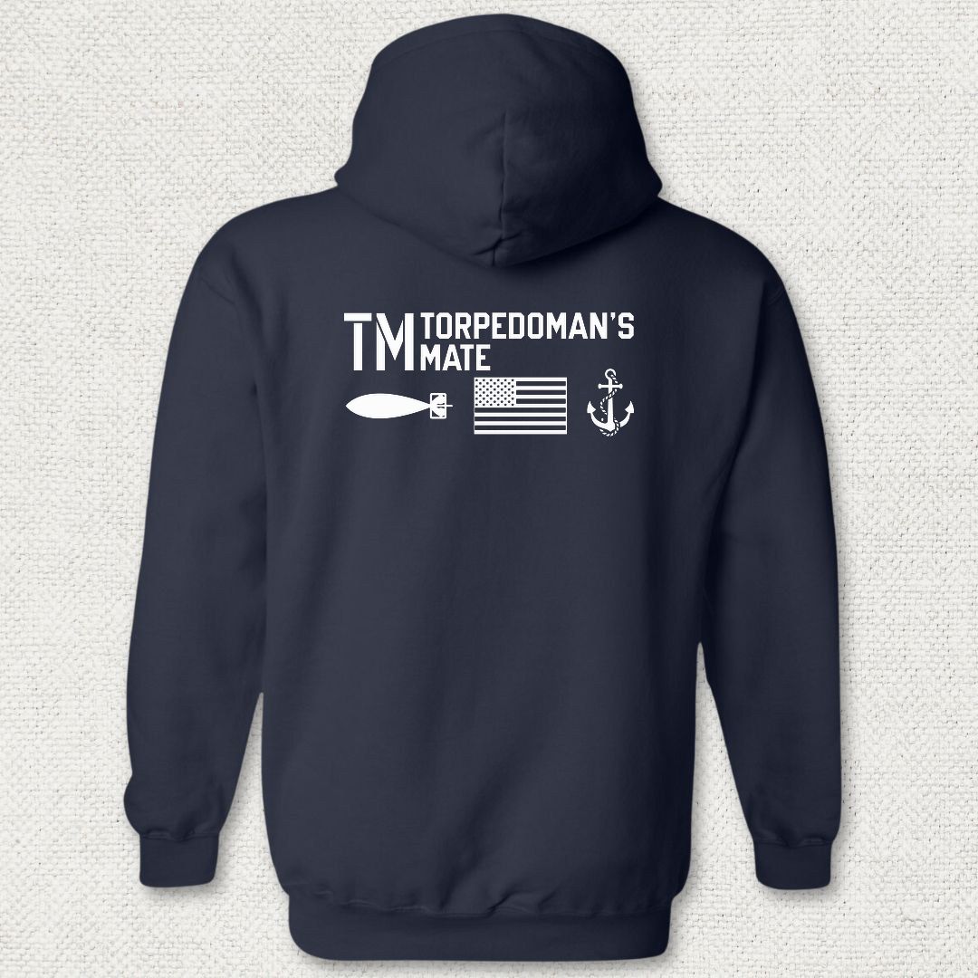 TM - Flag & Anchor Hoodie - Navy
