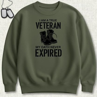 True Veteran Sweatshirt - Military Green