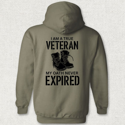True Veteran Hoodie - Military Green