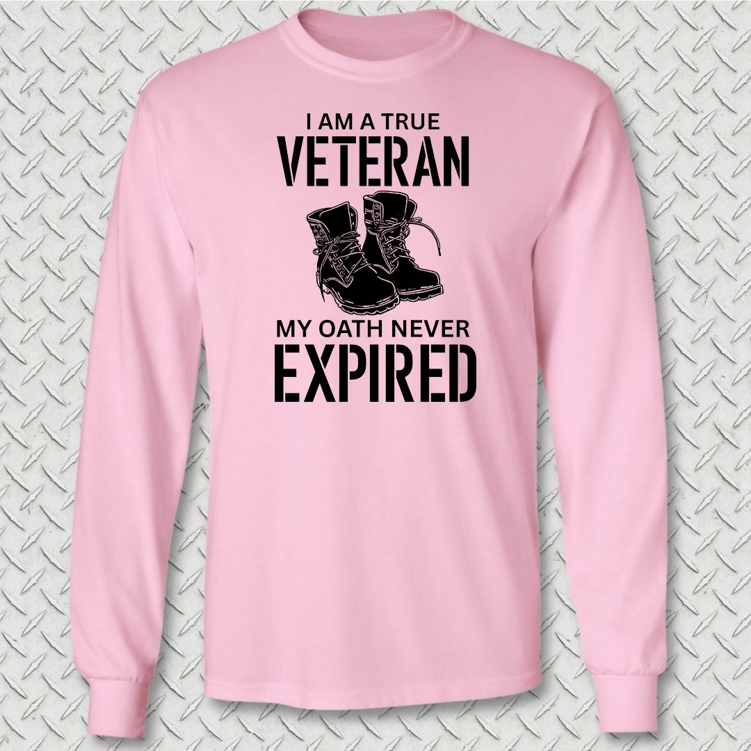 True Veteran Long Sleeve Tee - Pink